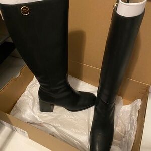 Coach shay black tall boots